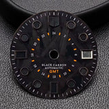 Balck Carbon fiber dial 28.5MM for NH35 / NH34 / miyota 8215 /ETA 2824 PT5000