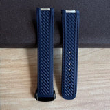 20mm High Quality Rubber Band Seamaster 150/300  Strap AT150 Gold Pin Captain Bumblebee Diver band
