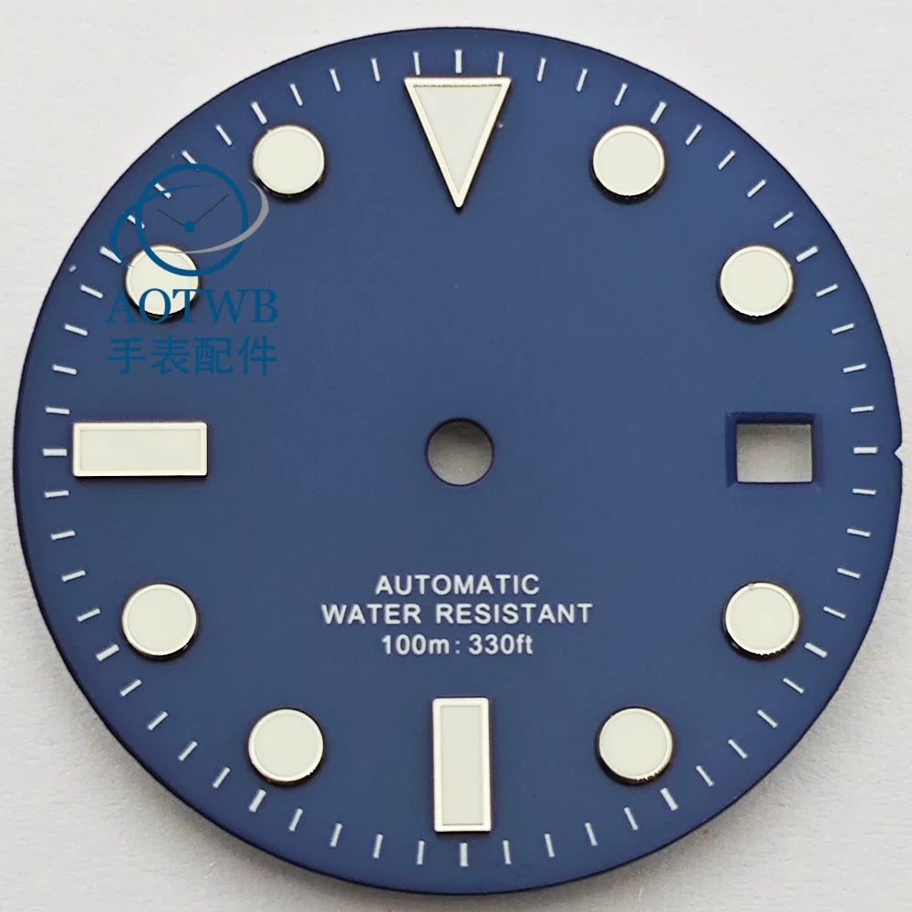 28.5MM Matte Dial dial luminous NH35 NH34 ETA2824 Miyota8215 ST2130 sub style