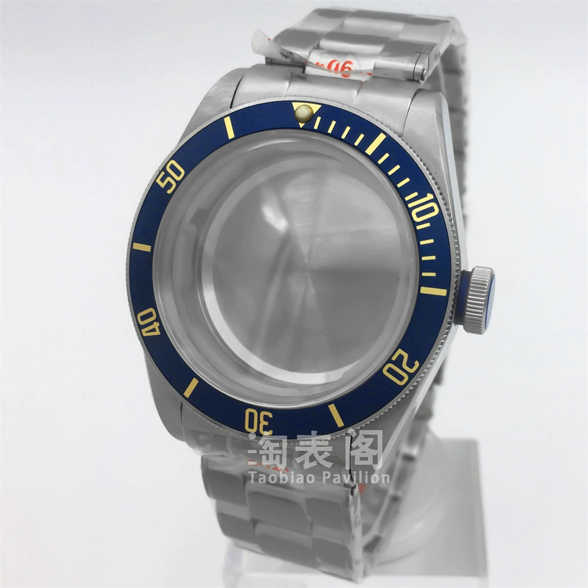 41mm Black Bay Watch case for NH35 36 ETA2824 PT5000 movement,Domed sapphire 10ATM