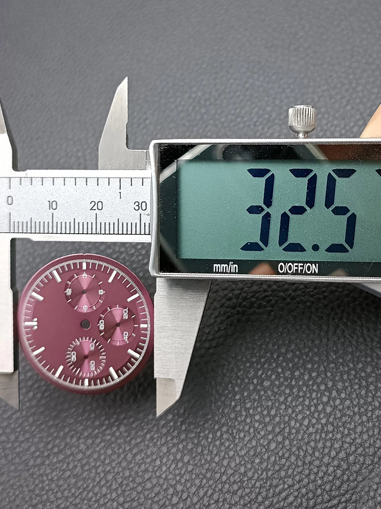Speedmaster Dial 32.5mm for Japan VK63 movement Chronograph Dial Sterile