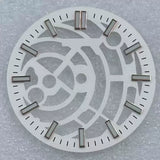 31.8mm Hollow NH38 Dial  strip nail green luminous suitable for NH38 H70 movement