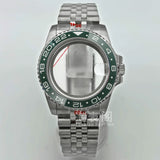 Modified Submariner Case 36mm/38mm GMT Case ceramic bezel sapphire glass for NH35 34 36 38 Etc movement