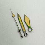 Three-pin diamond hand Watch accessories retro watch hand green luminous light, suitable for NH35/36 movement