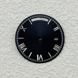 Sterile Miyota 8285 dial Roman Number 31MM Sunburst dial no lume
