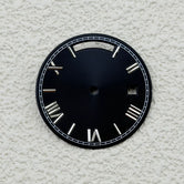 Sterile Miyota 8285 dial Roman Number 31MM Sunburst dial no lume