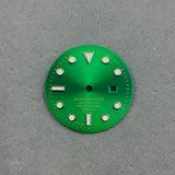 Lady Submariner Dial 24.5mm Sunburst green luminous light for installing NH05 modified watch accessories