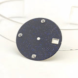 NH35 Starry dial enamel surface blue gold sand NH36/4R35 mechanical watch watch accessories size 28.5mm