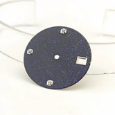 NH35 Starry dial enamel surface blue gold sand NH36/4R35 mechanical watch watch accessories size 28.5mm