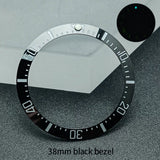 Submariner Bezel Replacement Accessories 38mm * 30.6mm Ceramic Tilt Bezel Suitable for 40.5mm Bezel