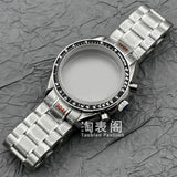 Mineral Crystal Speedmaster Watch Case 40mm Stainless Steel Polished VK63 Movement Domed 5ATM