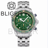 41MM Quartz VK63 Seamaster Chronograph  Sapphire Glass Green Luminous 5ATM