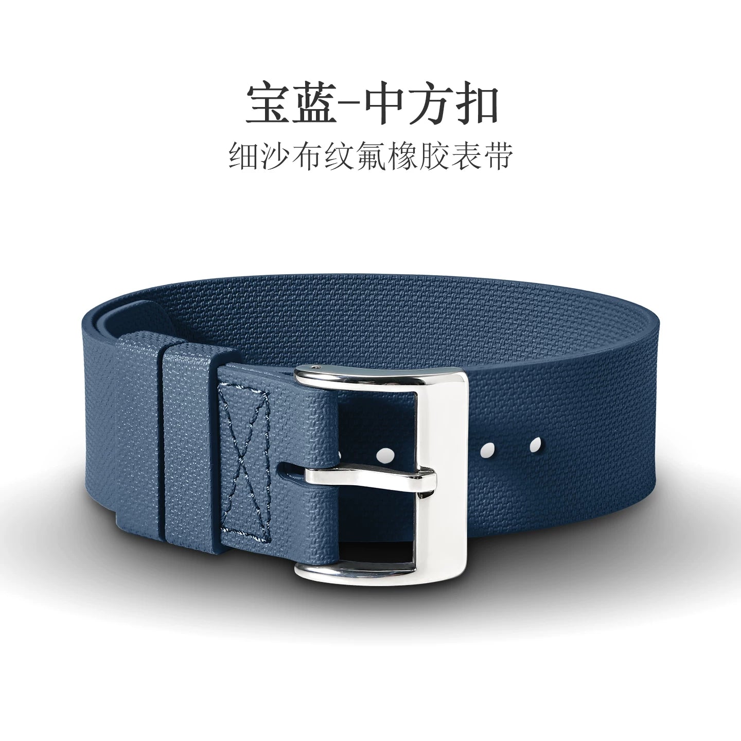 FKM Rubber Nato Strap sand cloth pattern fluororubber band 20/21/22 mm for Sub FXD etc