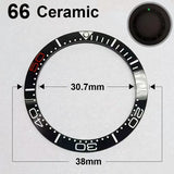 Ceramic Bezel For 42MM Seamaster Case diameter 38mm * 30.7mm