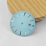 35mm Sterile Cocktail Dial for NH35 vertical pattern texture no lume