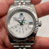 Crowned Who cares I am already Late Dial for NH35 28.5mm dial English digital spoof