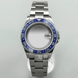Modified Submariner Case 36mm/38mm GMT Case ceramic bezel sapphire glass for NH35 34 36 38 Etc movement