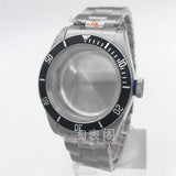 41mm Black Bay Watch case for NH35 36 ETA2824 PT5000 movement,Domed sapphire 10ATM
