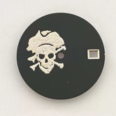 Matte 28.5mm dial No logo skull dial no lume suitable for NH35/36 movement special
