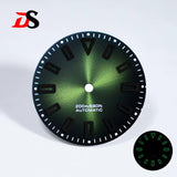 Premium Watch Dial Sunburst No date window 28.5mm hollow marker 60C luminous modification for NH35 / Miyota T9015/ ETA2824 PT5000