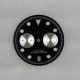 32.5mm Speedmaster VK64 Dial for quartz movement green luminous 2 eyes