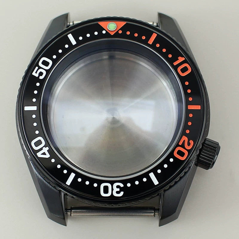 42mm Dive watch Case Modified SPB185/SPB187J1 316L stainless steel for the NH35/36 movement 10bar sapphire