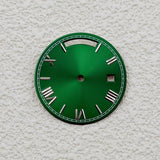 Sterile Miyota 8285 dial Roman Number 31MM Sunburst dial no lume