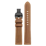 Big wrist extended leather watch strap for Pilot Field Dress Diver 140mm+90MM Fat Wrist Band 20mm 22 24mm