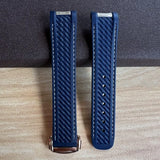20mm High Quality Rubber Band Seamaster 150/300  Strap AT150 Gold Pin Captain Bumblebee Diver band
