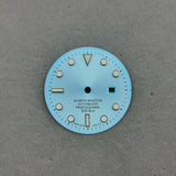 Lady Submariner Dial 24.5mm Sunburst green luminous light for installing NH05 modified watch accessories