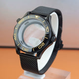 Black Seamaster 300 Case 41mm Sapphire for NH35/NH36 10ATM