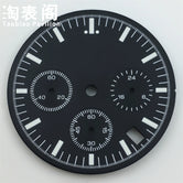 31.5MM Speedmaster Dial hands VK63 Quartz Movement C3 Luminous 6-pin Dial Watch Accessories