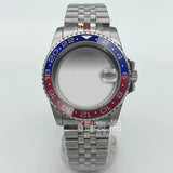 Modified Submariner Case 36mm/38mm GMT Case ceramic bezel sapphire glass for NH35 34 36 38 Etc movement