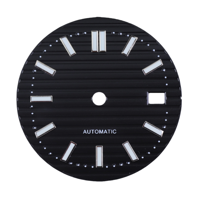 30.5MM Nautilus Dial Green luminous for NH35 mechanical automatic movement with hands