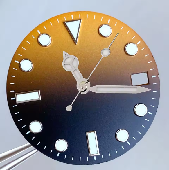 James Cameron Submariner dial Ghost King gradual change dial 28.5mm for NH35 NH36 NH38 4R35 3/3.8 position water ghost literally