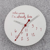 NO Date Window Dial Who Cares I'm Already Late for NH35 movement 28.5mm Green Lume Hands