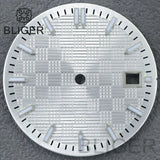 31mm Sterile Dial logo-free green luminous dial for NH35 movement 3 o'clock date