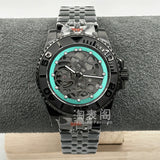 40MM Skeleton Yacht-Master Watch Automatic NH72 hollow movement green luminous sapphire10 Bar