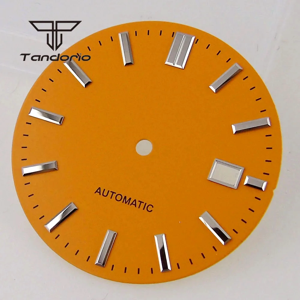 33.5MM gs Cocktail watch dial silver hand set NH35 NH36 nh38 pilot modification accessories