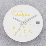 NO Date Window Dial Who Cares I'm Already Late for NH35 movement 28.5mm Green Lume Hands