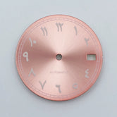 New Middle East Arabic digital dial 28.5MM green luminous watch dial fit NH35/NH36 movement