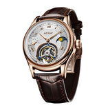 Tourbillon Moon Phase Watch Aesop 7027 42MM Multi-Function Luxury Sapphire Watch Fashion Skeleton