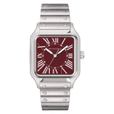 クォーツスクエアウォッチ Specht &amp; Söhne Classic 34MM 超薄型カジュアルウォッチ サファイア 50M 防水 Reloj Hombre