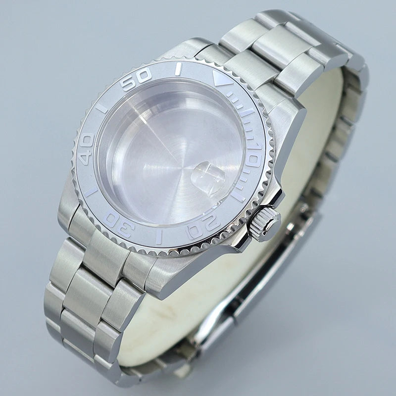 40MM Submariner watch case Eta2824 Sw200 PT5000 Sloping Bezel Sapphire GMT Yacht Master