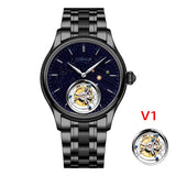 42mm AESOP 7049 Original Flying Tourbillon Watches for Men Skeleton  Movement Fashion Sapphire