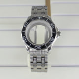 41mm Seamaster Watch Case 316 Stainless Steel 100M Waterproof for NH35 NH36 NH38 Movements 31mm Dial Watch Accessories