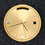 Miyota 8285 Dual Calendar Dial and hands 31mm up and down dual calendar dial blue green luminous watch replace accessories