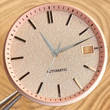 33.5mm Salmon Pink Black White Watch Dial Silver Hand Set Fit NH35 NH36 Automatic Movement Diving Men Watch Parts