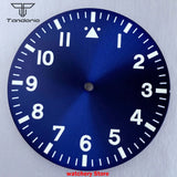 43mm Pilot Watch Case 38mm Dial for NH34 NH35 NH36 NH38 ETA2824 PT5000 ST2130 Movement Sapphire Glass 20ATM  Glass Back