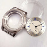 38mm Watch Case for ST1701 Silver Stainless Steel Watch with 31mm Dial Somed Sapphire 5ATM